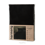 Pościel bawełniana 160x200 HARMONY czarna gładka - 7