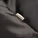 Pościel bawełniana 160x200 HARMONY czarna gładka - 4