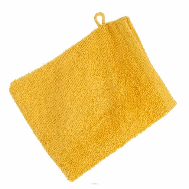 Rękawica bawełniana 16x21 GŁADKA 1 jednokolorowa musztardowa