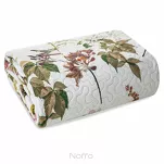 Narzuta pikowana 220x240 ROSA biała zielona z motywem kwiatów i liści Design 91 - 5