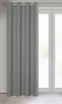Zasłona na przelotkach 140x250 LIDIA srebrna jednokolorowa w stylu eko - 6