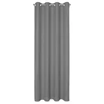 Zasłona na przelotkach 140x250 LIDIA srebrna jednokolorowa w stylu eko - 7