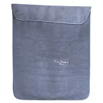 Koc akrylowy 160x220 CLARA 1 Pierre Cardin niebieski jednokolorowy z wyhaftowanym logo - 8