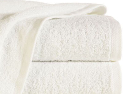 Ręcznik bawełniany 100x150 GŁADKI 2 jednokolorowy kremowy
