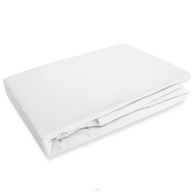 Prześcieradło flanelowe bez gumki 220x210 białe