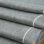 Obrus 140x180 MEGI popielaty zdobiony białą lamówką - 4