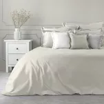 Poszewka bawełniana NOVAC beżowa 50x70 z 4 cm zakładką - 4