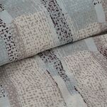 Pościel z mikrowłókna 220x200 ALLISON srebrna beżowa wzór geometryczny Design 91 - 4