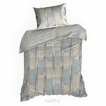 Pościel z mikrowłókna 220x200 ALLISON srebrna beżowa wzór geometryczny Design 91 - 5