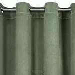 Zasłona gotowa na przelotkach 140x250 MELANIE welwetowa oliwkowa o aksamitnej strukturze - 5
