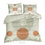 Pościel satynowa 160x200 SPRING 87 jasny beż pomarańcz z wzorem geometrycznym z kolekcji Classic - 6