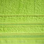 Ręcznik 30x50 POLA sałata z kolorową bordiurą zakończoną stebnowaniem 500 g/m2 g/m2 - 2