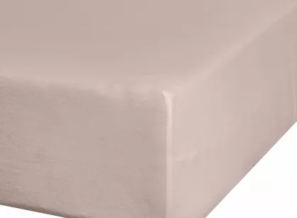 Prześcieradło z bawełny jersey 3 z gumką beżowe 120x200