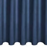 Zasłona na przelotkach 140x250 SAMI welwetowa granatowa jednokolorowa zdobiona w górnej części falbanami i taśmą z cyrkoniami - 6
