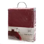 Narzuta 220x240 BONI 6 ceglana pikowana z mikrofibry botaniczny wzór liści - 2