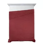 Narzuta 220x240 BONI 6 ceglana pikowana z mikrofibry botaniczny wzór liści - 4