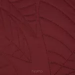 Narzuta 220x240 BONI 6 ceglana pikowana z mikrofibry botaniczny wzór liści - 5