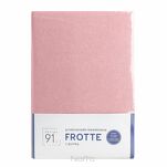 Prześcieradło z bawełny frotte z gumką pudrowe 140x200 Design 91 - 3