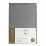 Prześcieradło z satyny bawełnianej z gumką NOVA 3 stalowe 220x200 - 6