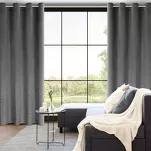 Zasłona na przelotkach 140x250 ARIADNA welwetowa grafitowa zdobiona diamencikami - 7