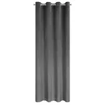 Zasłona na przelotkach 140x250 ARIADNA welwetowa grafitowa zdobiona diamencikami - 9