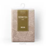 Serwetka 30x40 ISLA ciemny beż z żakardowym wzorem liści bananowca 4 szt. - 2