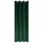 Zasłona na przelotkach 140x250 ARIADNA welwetowa ciemna zieleń zdobiona diamencikami - 9