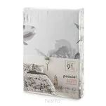 Pościel z mikrowłókna 140x200 LOTI biała zielona wzór kwiatowy Design 91 - 8