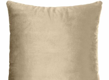 Poszewka welwetowa 40x40 SAMANTA beżowa o subtelnym połysku