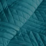 Narzuta 200x220 2x 4040 BONI 1 ciemny turkus pikowana z mikrofibry geometryczny wzór - 3