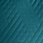 Narzuta 200x220 2x 4040 BONI 1 ciemny turkus pikowana z mikrofibry geometryczny wzór - 2