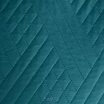 Narzuta 200x220 2x 4040 BONI 1 ciemny turkus pikowana z mikrofibry geometryczny wzór - 3