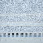 Ręcznik 70x140 POLA błękitny z kolorową bordiurą zakończoną stebnowaniem 500 g/m2 - 2