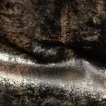 Zasłona na przelotkach 140x250 RENIA welwetowa czarna z szampańskim przecieranym wzorem - 7