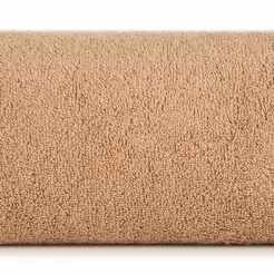 Ręcznik 50x90 EVI Pierre Cardin ciemny puder zdobiony bordiurą w kolorze ręcznika z logo marki