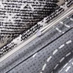 Pościel flanelowa 180x200 31511/2 szara patchworkowy wzór - 5